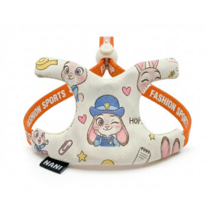 【基礎款】可調式牽引胸背（兔子警察）