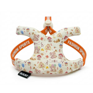 【基礎款】可調式牽引胸背（松鼠圖騰）