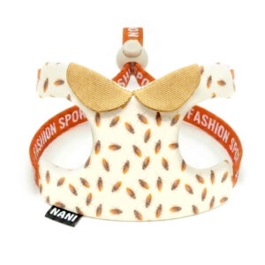 【文創款】可調式牽引胸背（蟑螂布紋）