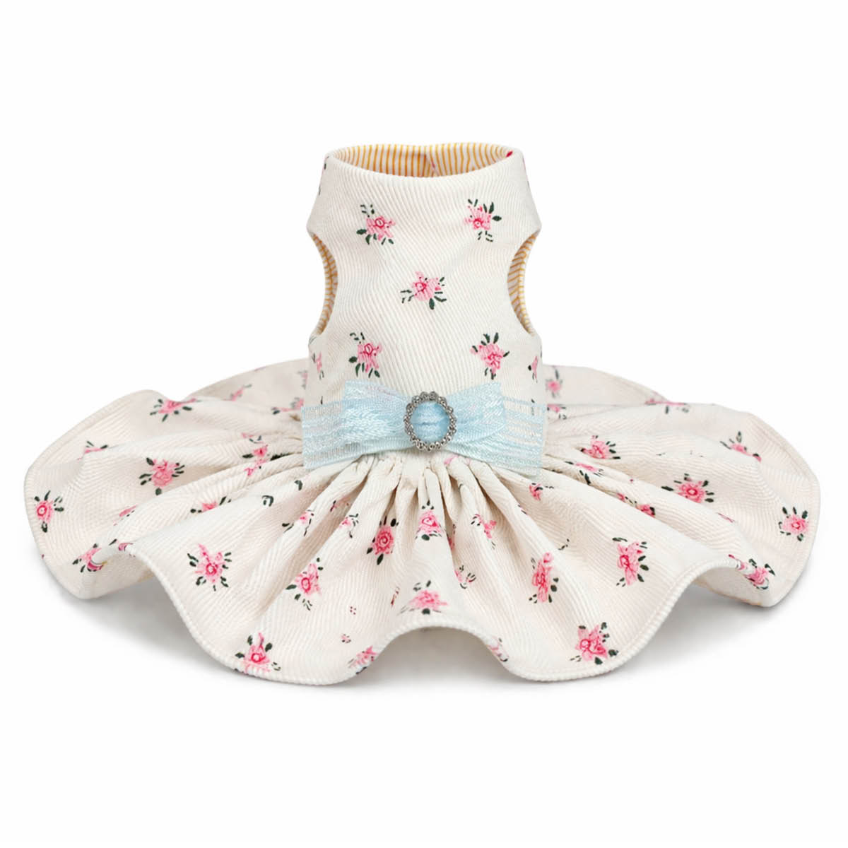 【高訂款】牽引外出衣(小碎花/白)