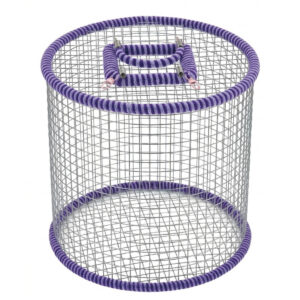 預購【大款】金屬網外出跑籠（紫/附肩背帶）