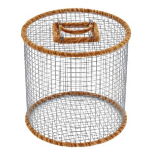 預購【大款】金屬網外出跑籠(棕/附肩背帶)